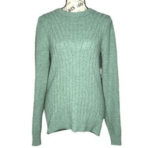 Marled Reunited Clothing (S) Varied Textured Crew Neck Long Sleeve Sweater